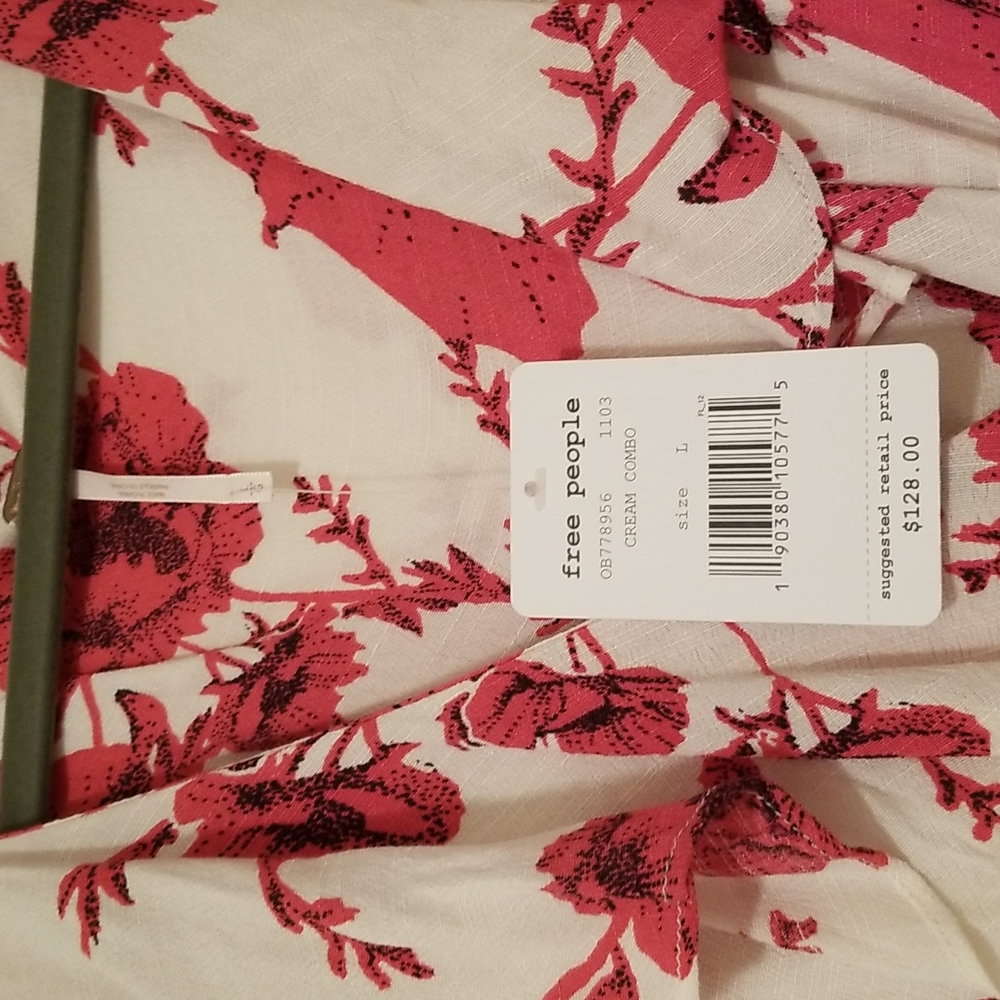 Free People French Quarter Mini Dress Sz Lg - Picture 4 of 5